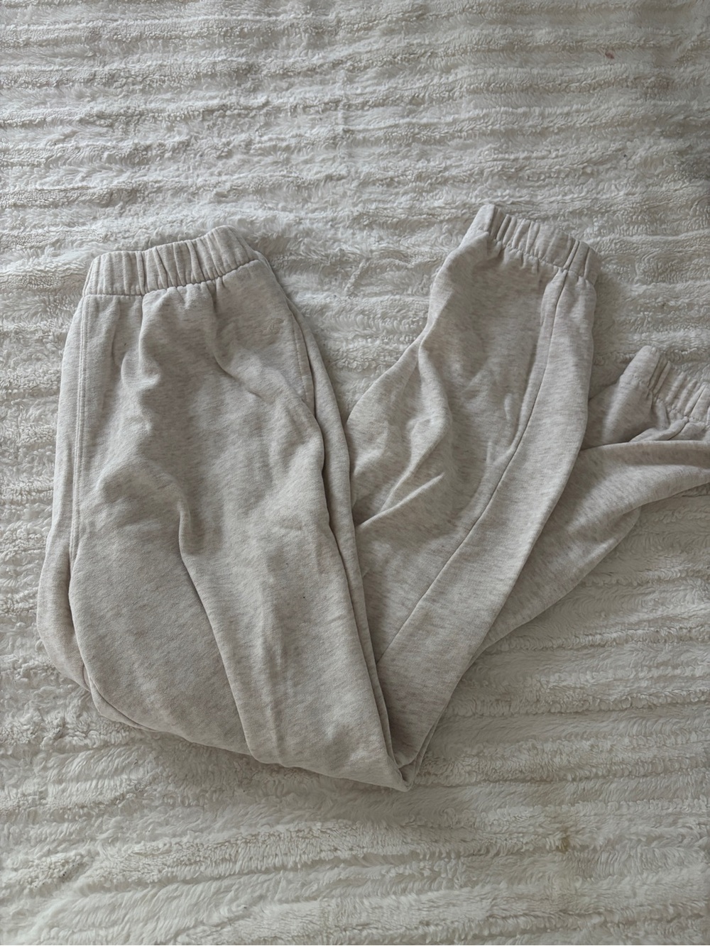 Hollister Light Oatmeal Track Joggers